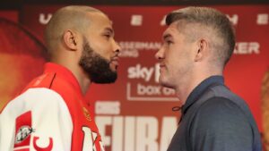 Chris Eubank Jr declares 'the bad guy is back' as he goes head to head with Liam Smith at their first press conference
