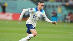 Foden played in England's first game, coming off the bench