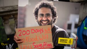 Jailed British-Egyptian activist escalates hunger strike by refusing water as COP27 gets underway