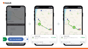 Moovit users can now track transit vehicles on map in real time