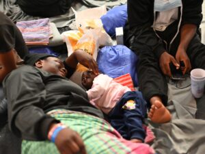 Nearly 1,000 migrants stranded on board NGO ships as storm hits