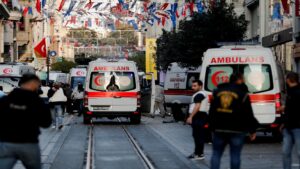 Six dead, at least 81 injured in Istanbul blast and Turkish President Erdogan says it 'smells like terrorism'
