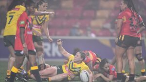 Women's Rugby League World Cup: Australia cruise into final after dominant 82-0 win over Papua New Guinea