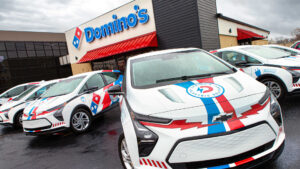 Your next Domino's delivery may arrive in a GM Chevy Bolt as pizza chain pushes EVs nationally