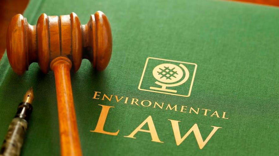 What are three important environmental laws?